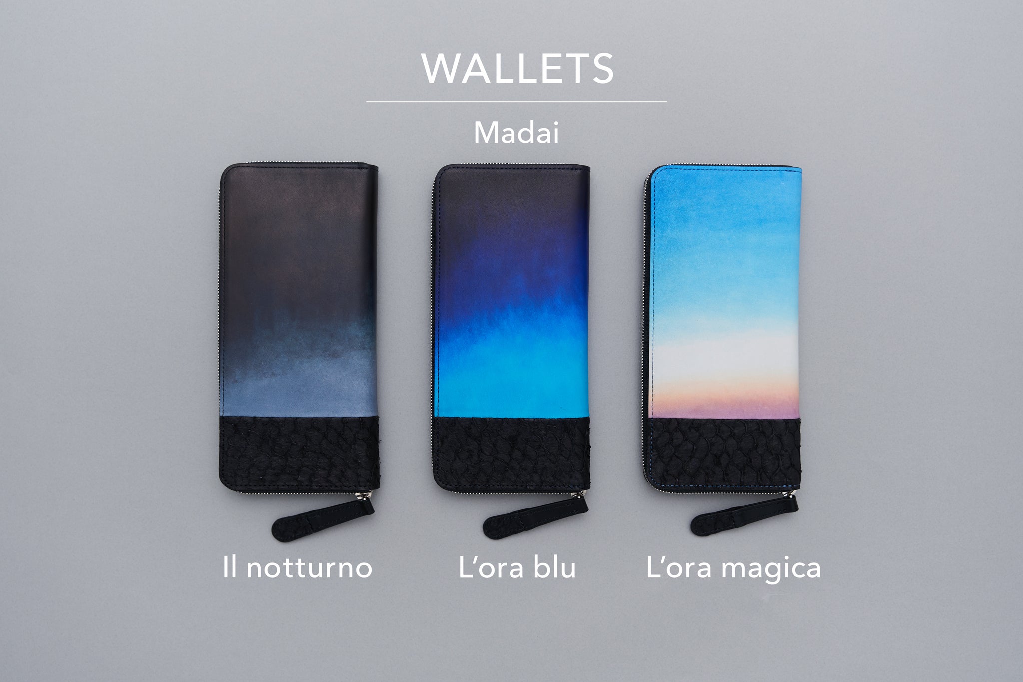 Orizzonte #01 ラウンドファスナーウォレット