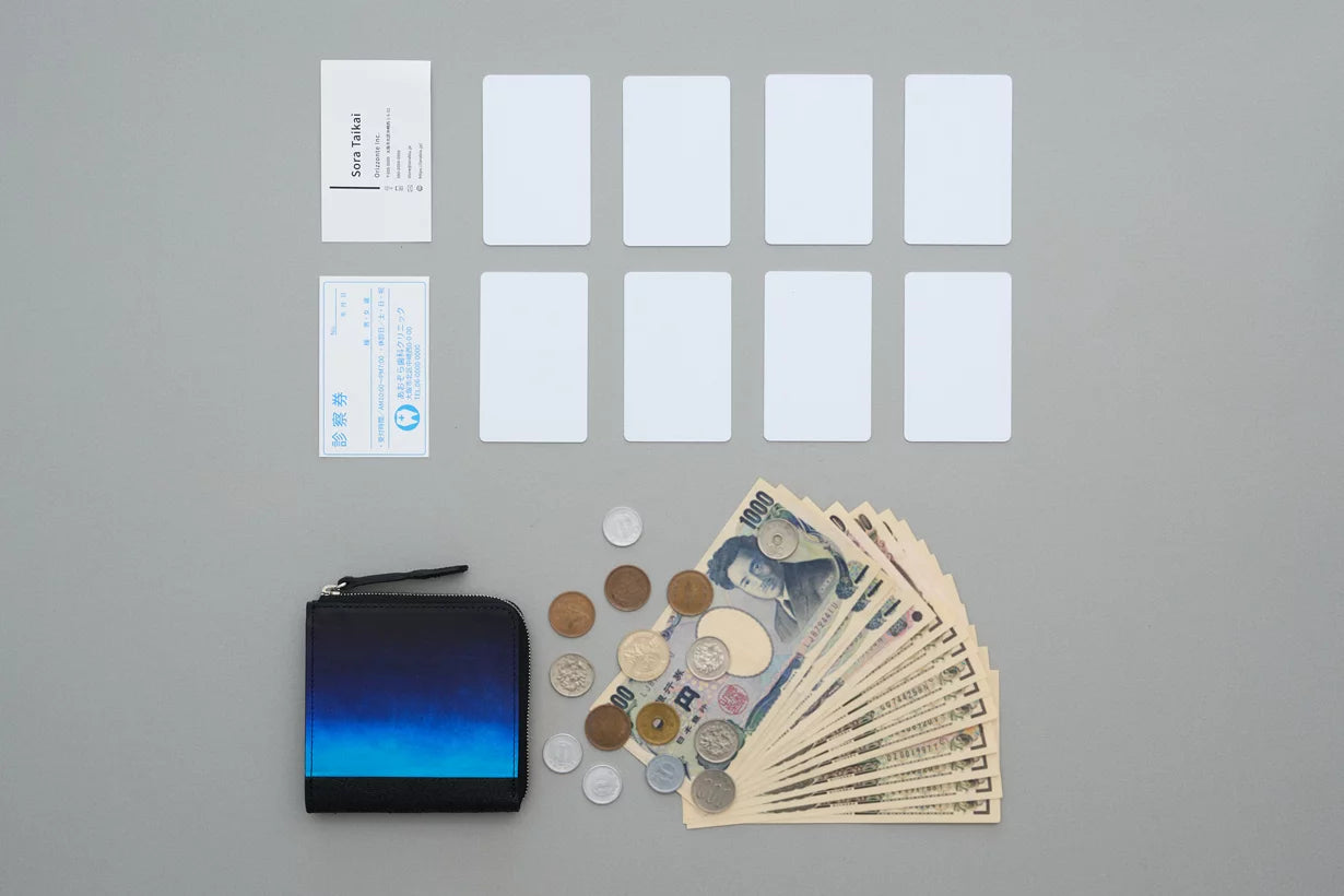 Orizzonte #04 L-zipスクエアウォレット