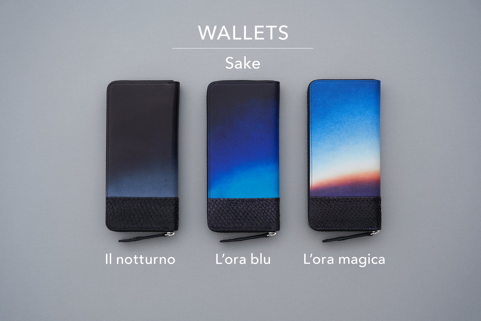 Orizzonte #01 ラウンドファスナーウォレット